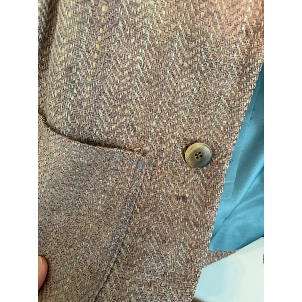 Vtg Dior Sport Tweed Blazer Herringbone Christian Dior *Read*