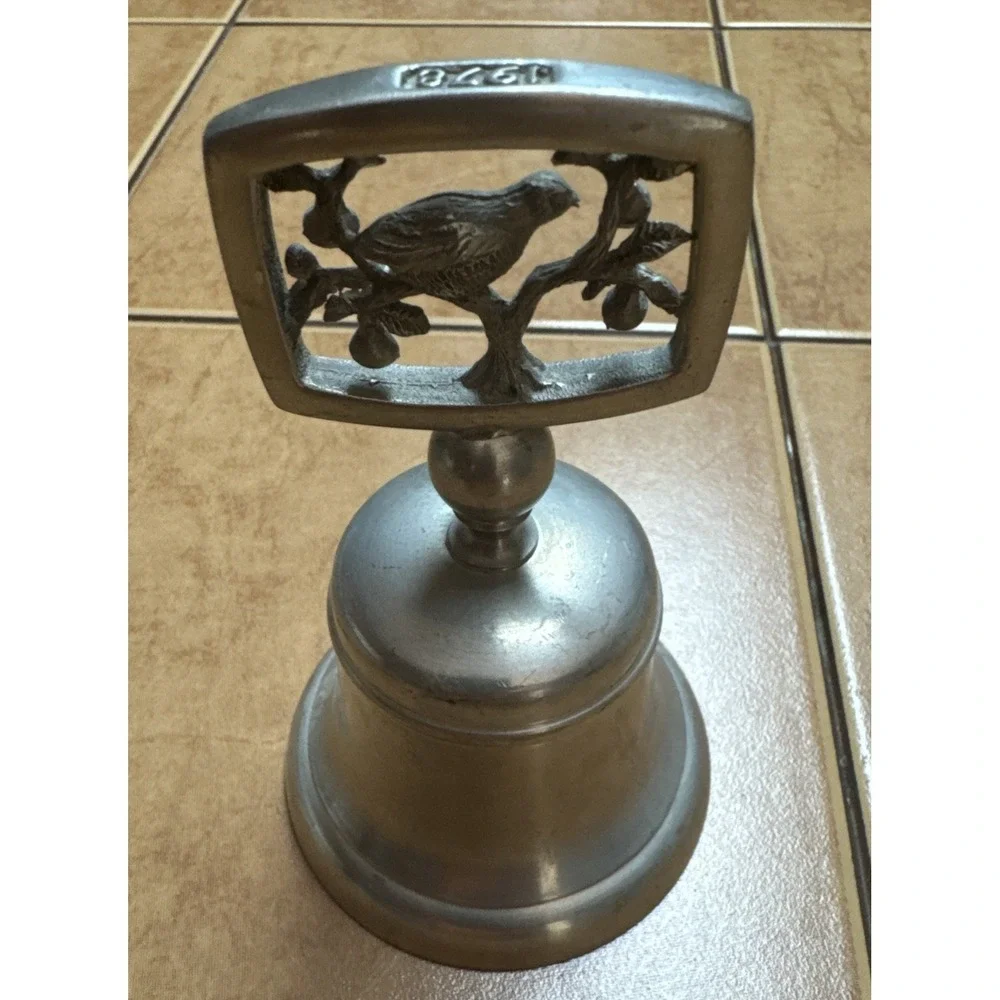 1978 Crown &‎ Rose 12 Days Of Christmas Pewter Bell - On The First Day Of