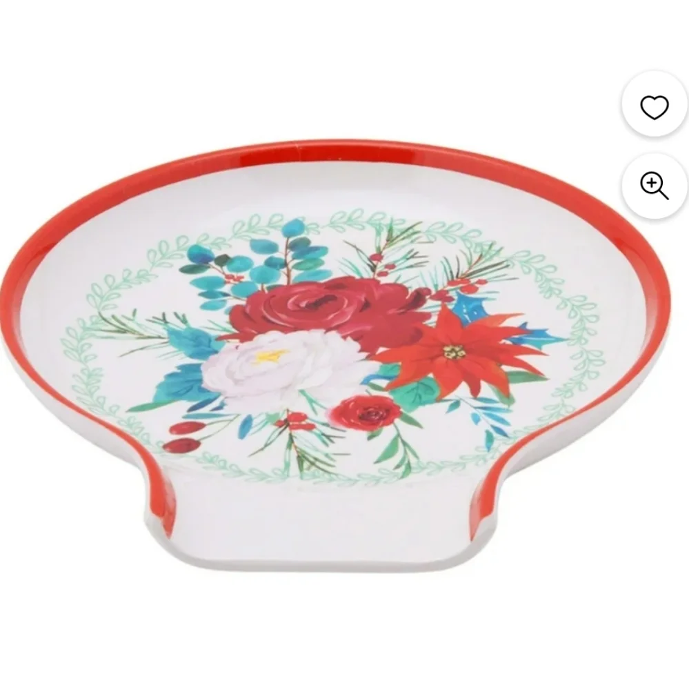 NWT Set of 2 The Pioneer Woman Spoon Rests Christmas Holiday Melamine AK…
