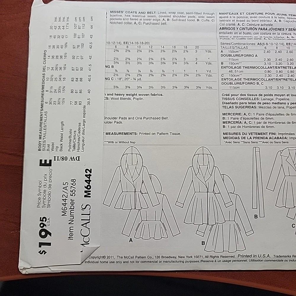 mccall m6442