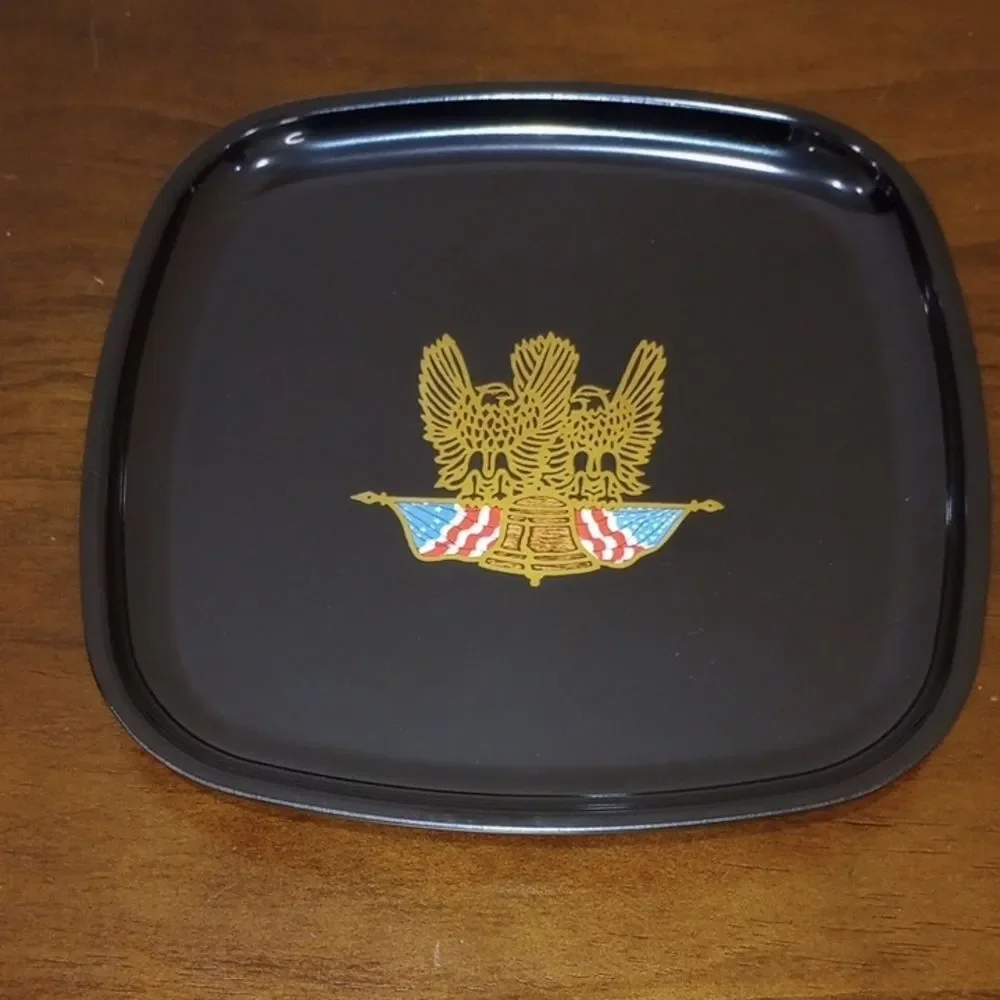 Couroc Liberty Bell American Eagles Patriotic Plate - Vintage!