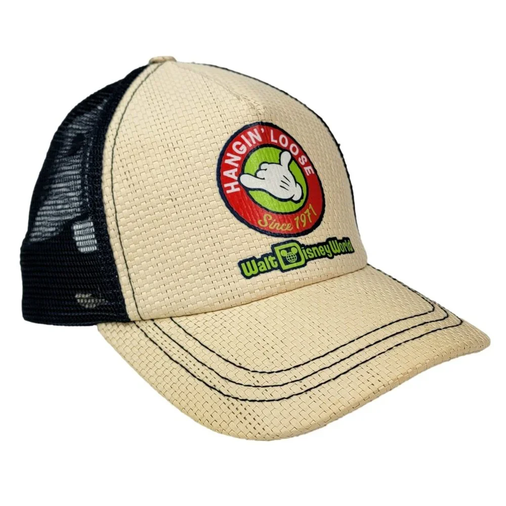 Disney Parks Mickey Mouse Hang Loose Snapback Hat Ball Cap Authentic Unisex OSFA