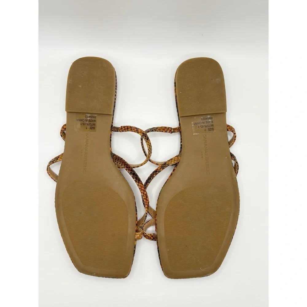 Banana Republic Barely There Embossed Snakeskin Sandal‎