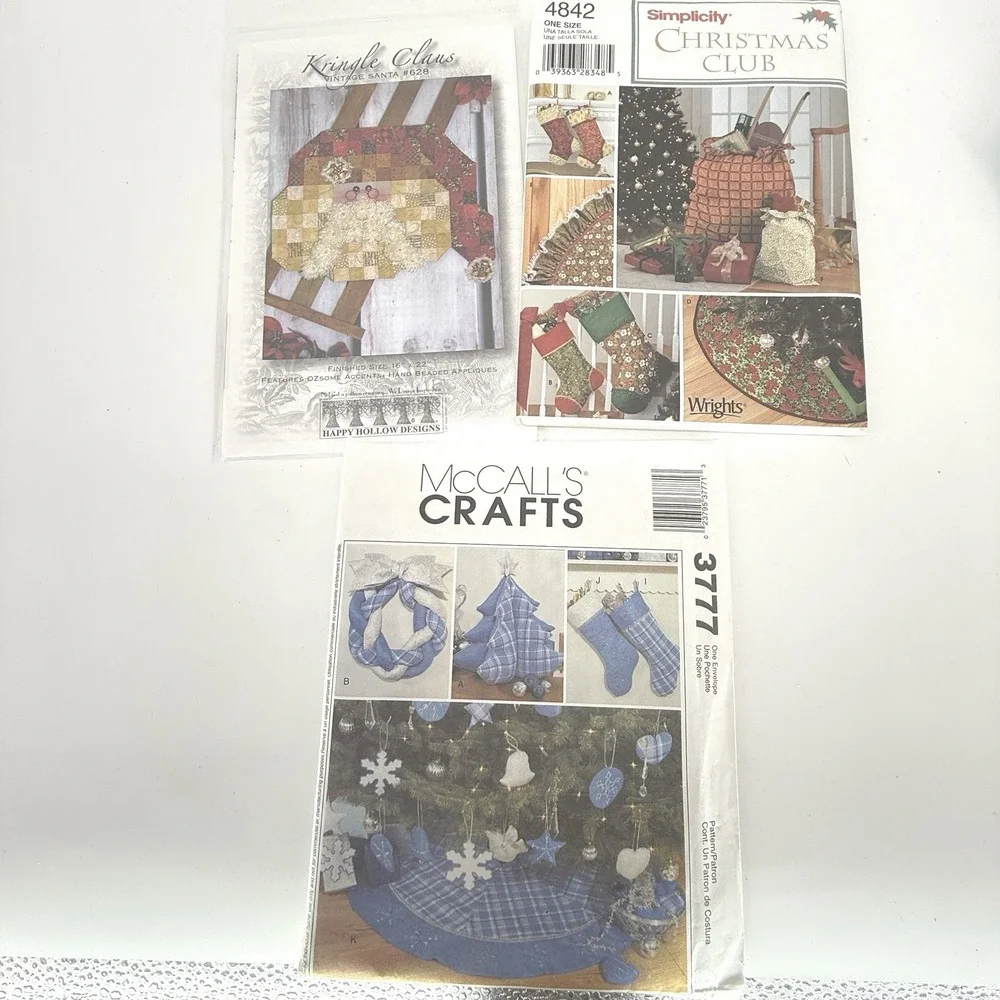 McCalls Simplicity Crafts‎ Pattern for Christmas Decor Kringle 3777 Uncut-FF