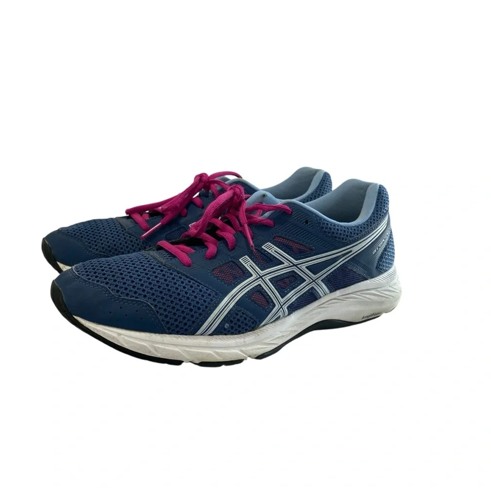Asics‎ Gel Contend 5 Mens 9.5 Womens 11 F920920 Comfort Running Athletic Sports