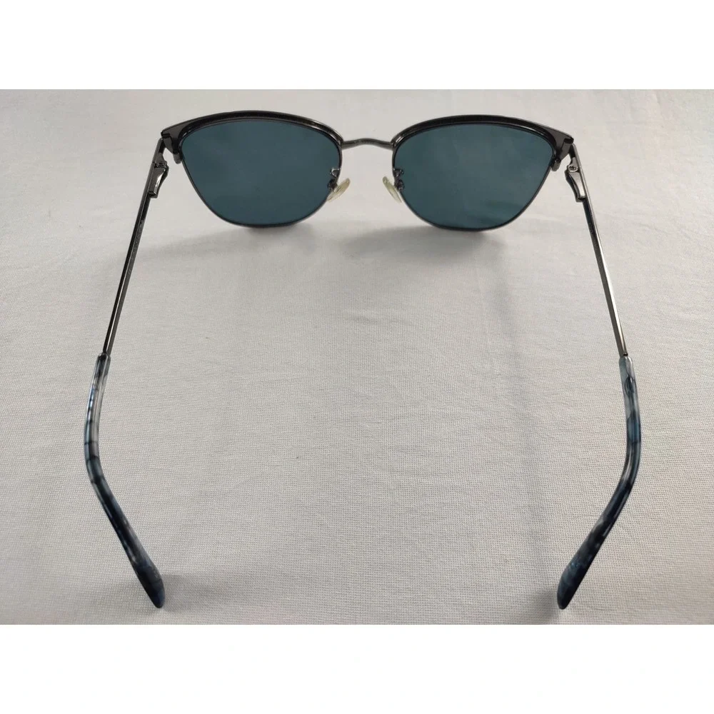 Kay Unger K257 NAV Navy Blue Metal Cat Eye Eyeglass **Frames Only**‎ 54-18-140