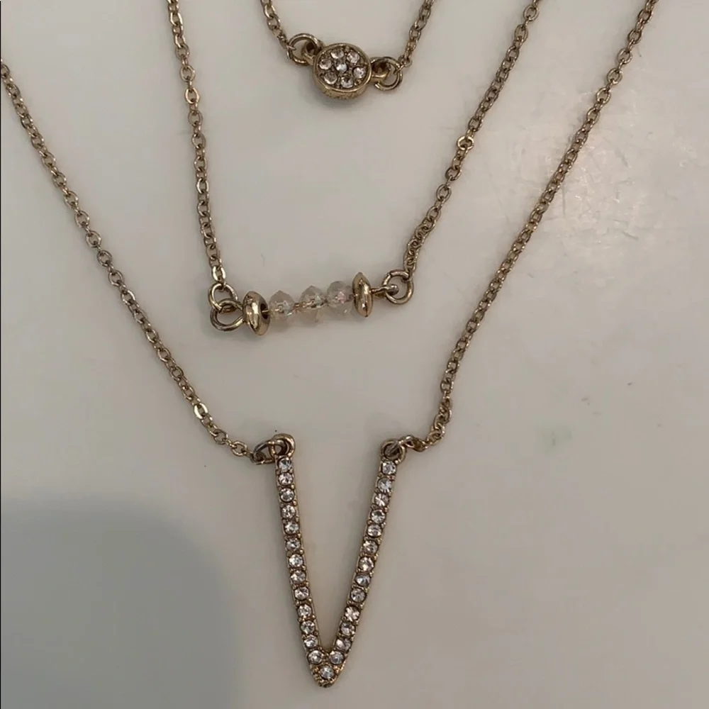3 long boho necklaces bead pearls crystals tassel