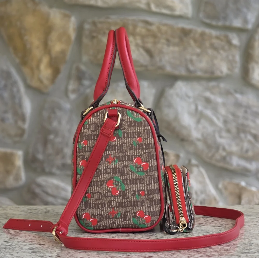 Juicy Couture Cherry Duffle Satchel SET