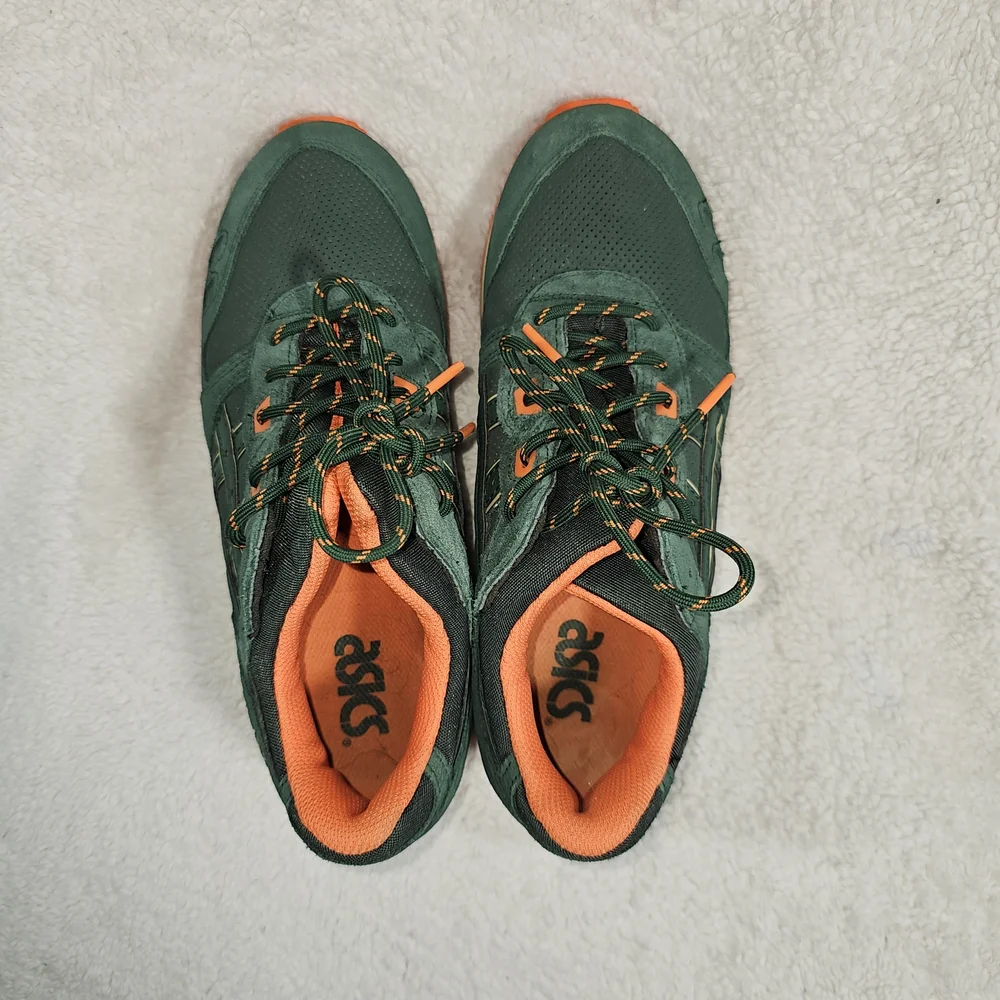 Asics orange green these