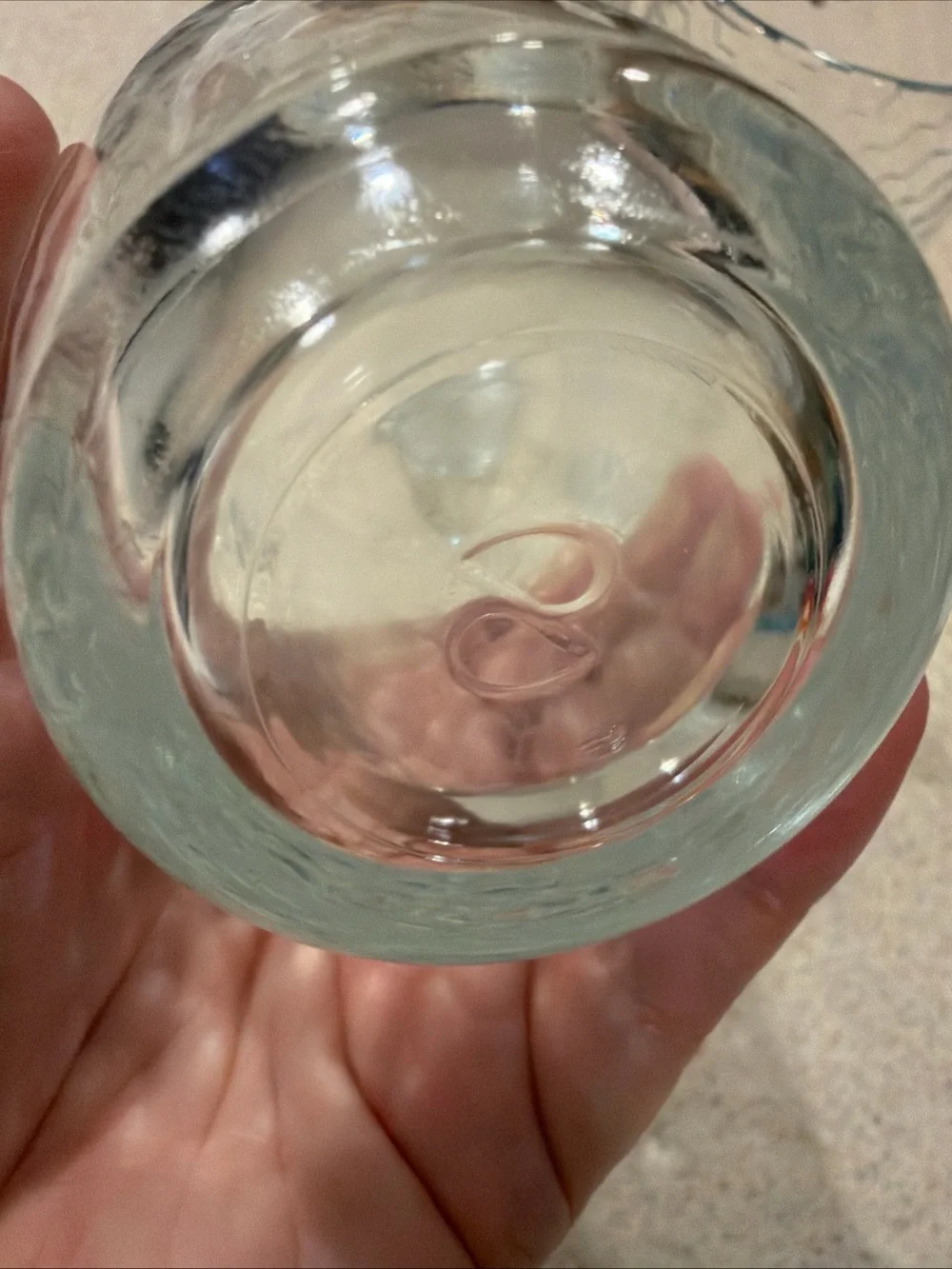 Vintage Pasabuhce Clear Hex-Pattern Glass 5.5 in Tumblers - Set of 4 honeycomb