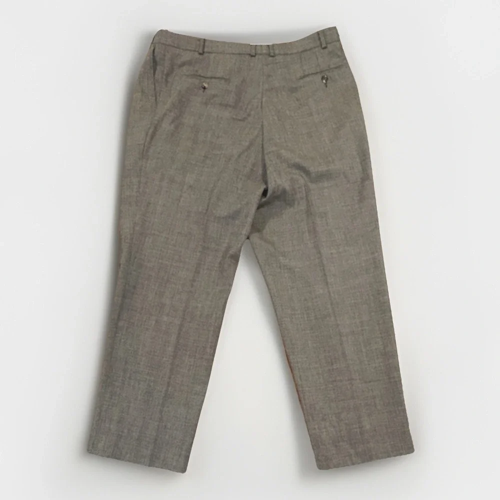 Lauren Ralph Lauren Men's Gray Wool Dress Pants Pleated Classic Straight 42/32