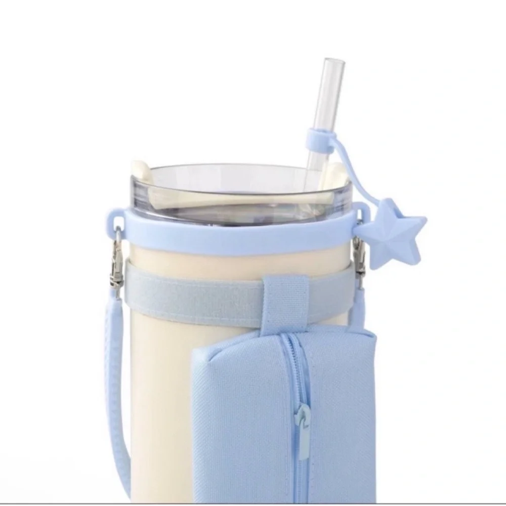 3 for $15 SALE 4 piece Blue Tumbler Accessory Set, Target Bullseye, fits 40 oz