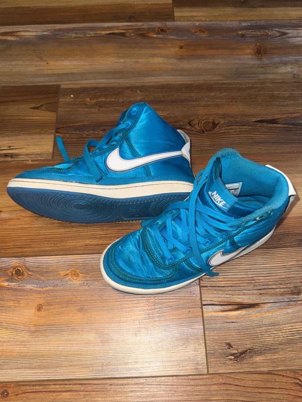 Nike Vandal High “Blue Orbit” Sneakers | Size 3Y | Bright Blue High Tops