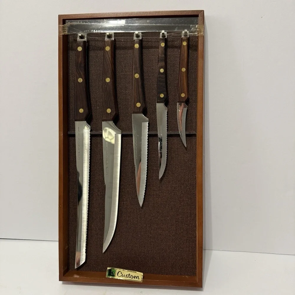 Lifetime Cutlery 5 Knife Set Custom 400 Line Original Packing Stainless‎ Steel