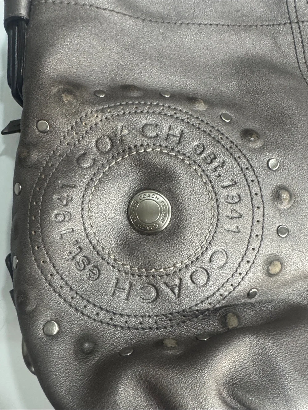 Coach leather hobo