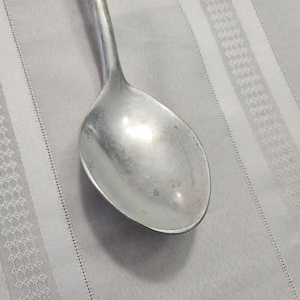 3/$25 Mariposa serving spoon butterfly top 12 inches pewter color