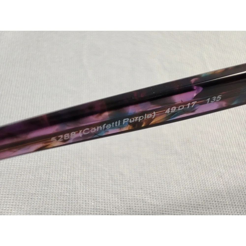 Coach HC 6065 5288 Lanie Confetti Purple‎ Eyeglasses Frames 49-17-135