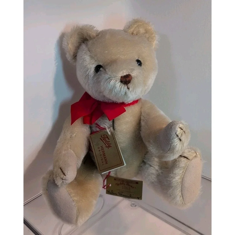 HERMANN Made In Germany Mohair Teddy Bear‎ Signed by HELEN SIEVERLING 1063of3000