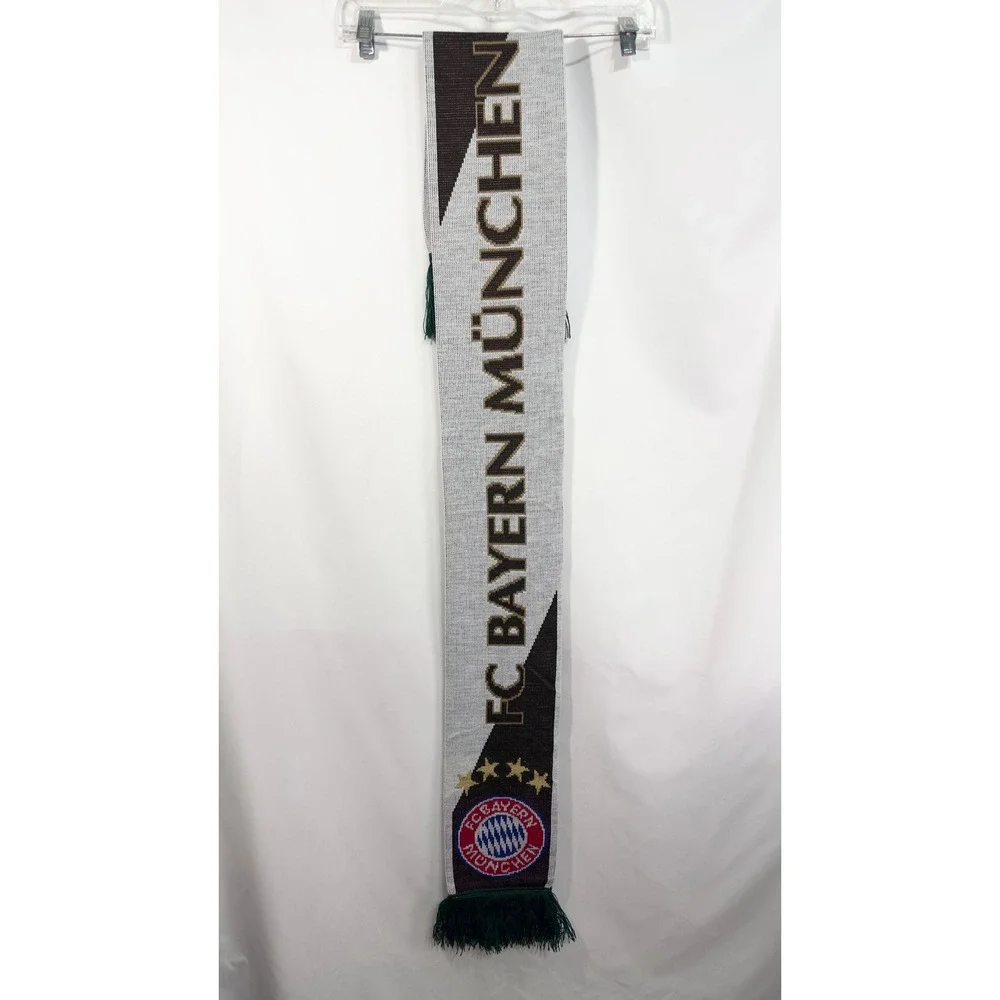 FC Bayern Munchen Adidas Scarf Soccer Football Fan Knit Germany Banner 805‎