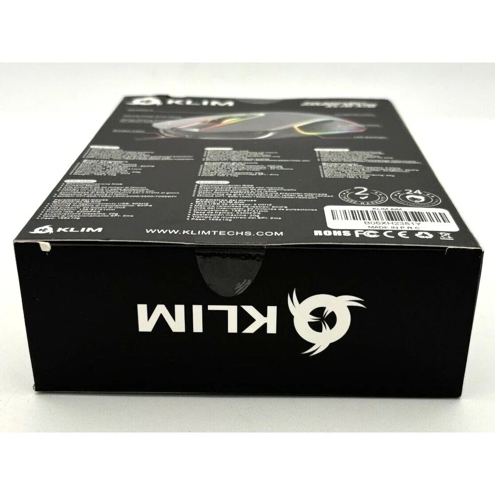 Klim AIM RGB‎ Backlight Gaming Mouse B06XH2381Y Macro Programmable Wired Mac/PC