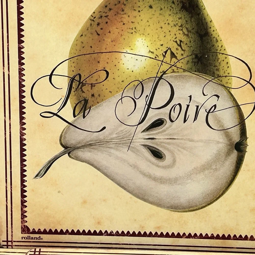 Pimpernel Rolland La‎ Poire La Pomme Cork Back Placemats Set of 6 Fruit Design