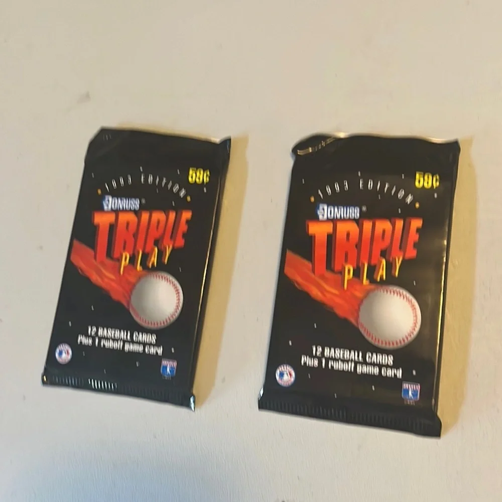 Donruss 1993 Triple Play 24 cards 2‎ runoff game cards Mattingly Sanders