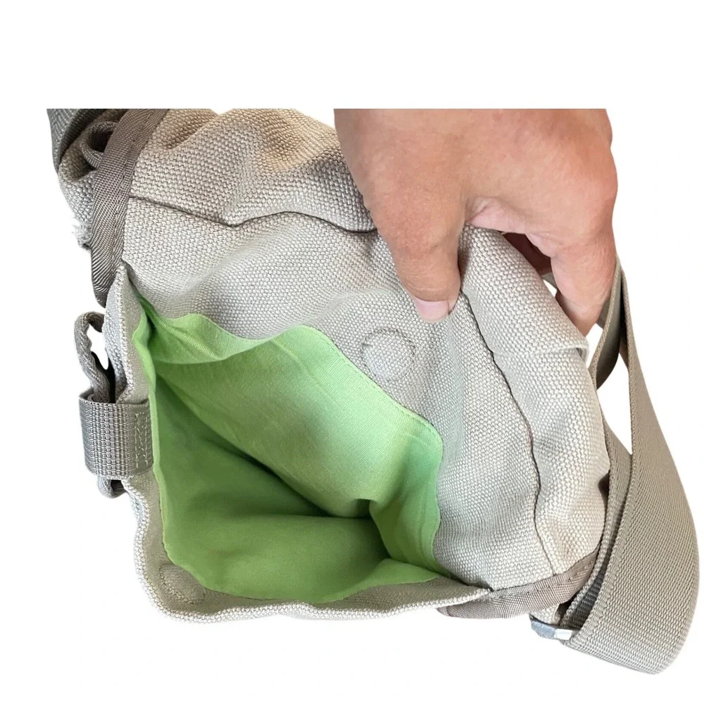 KEEN Hybrid Transport Messenger Bag Tan Canvas Crossbody Small Gorpcore Travel
