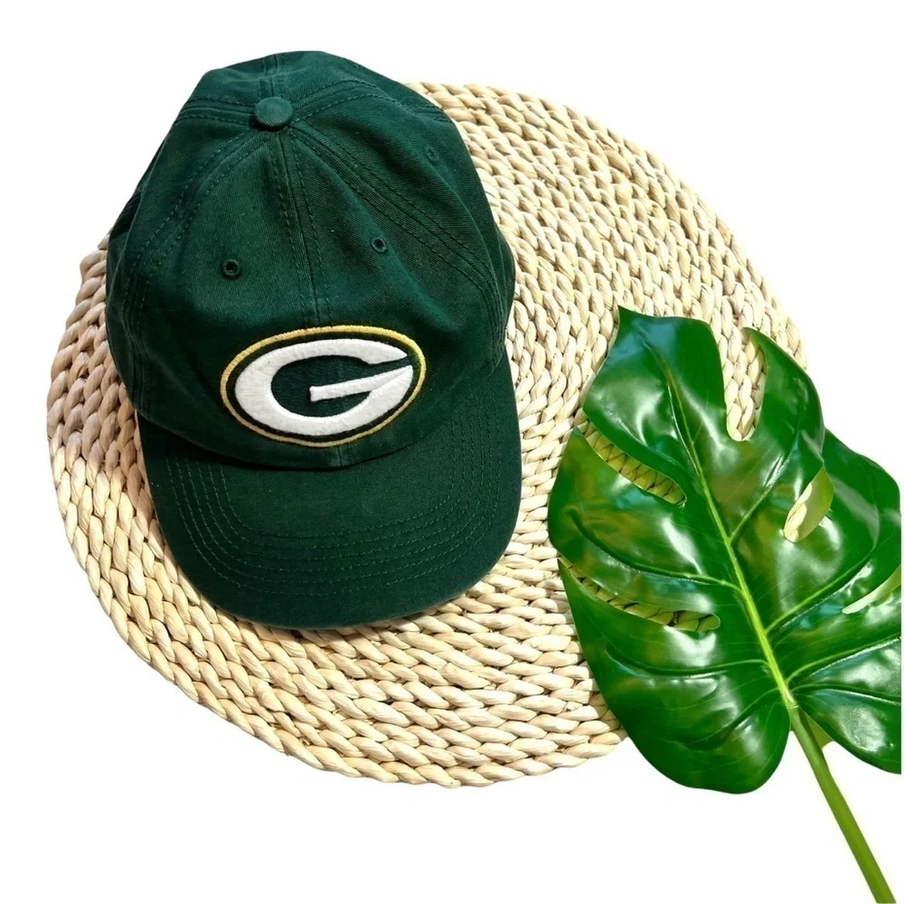 47 Green Bay Packers Logo NFL Green Cotton Sustainable Baseball Hat Cap Size M