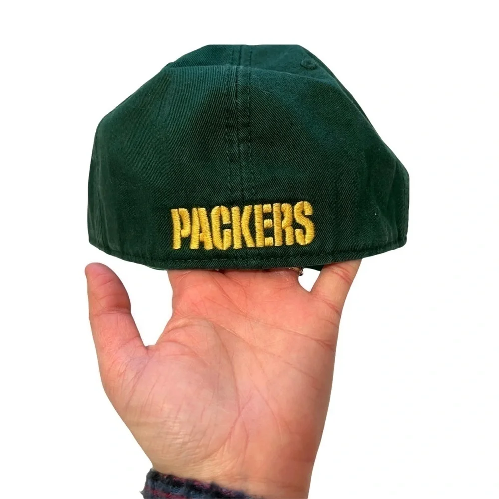 47 Green Bay Packers Logo NFL Green Cotton Sustainable Baseball Hat Cap Size M