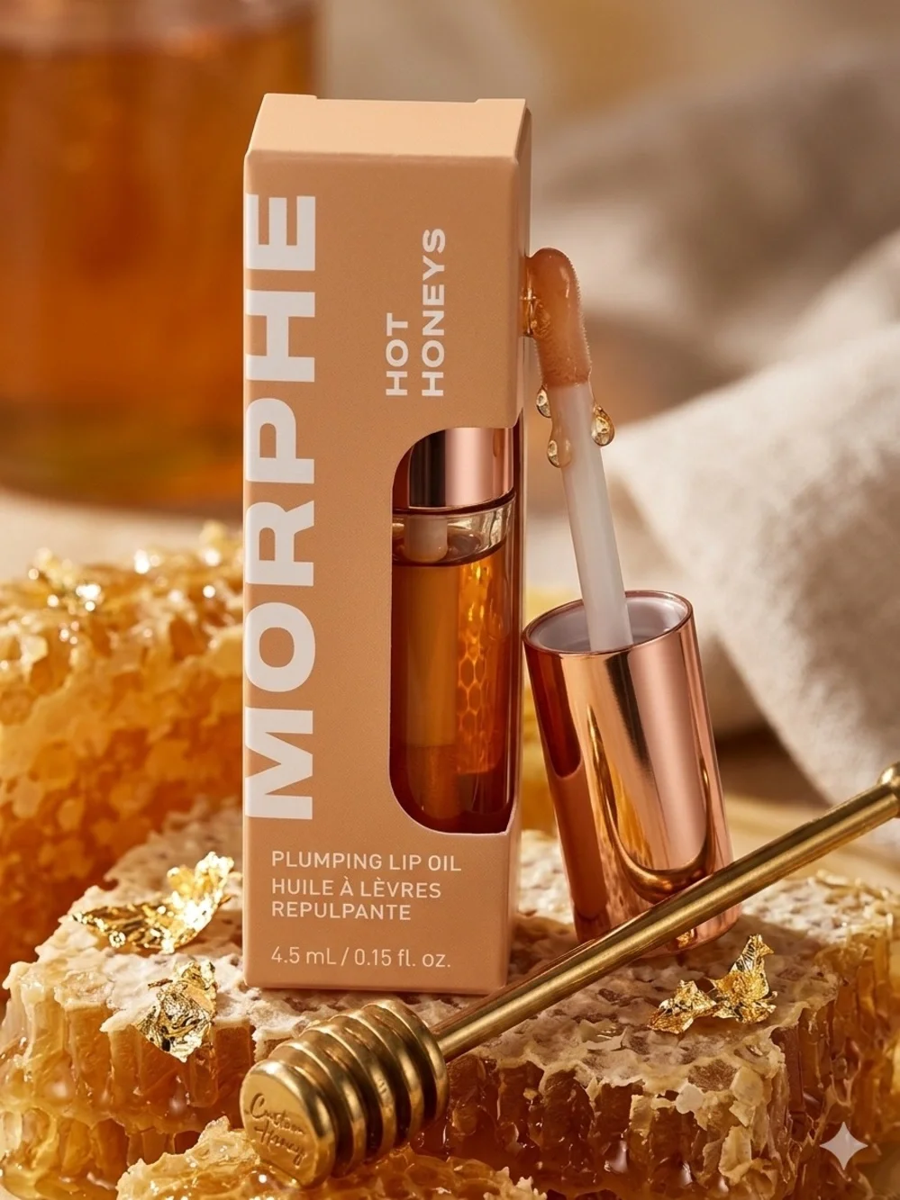 Morphe Hot Honeys Plumping Lip Oil - Royal Sting - NIB