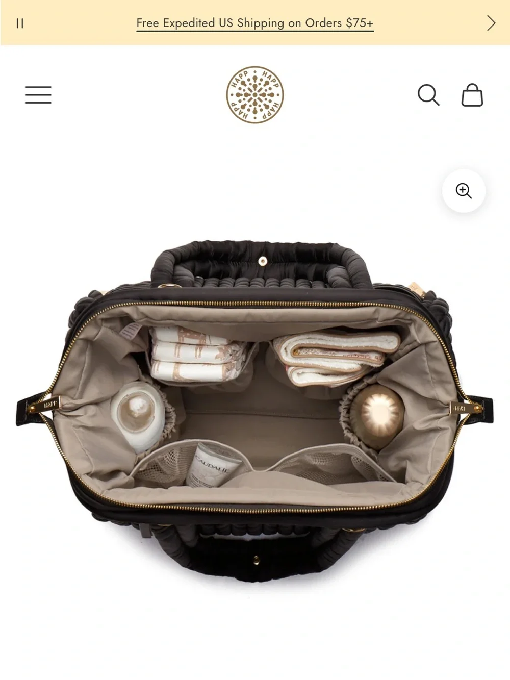Happ Brand diaper bag