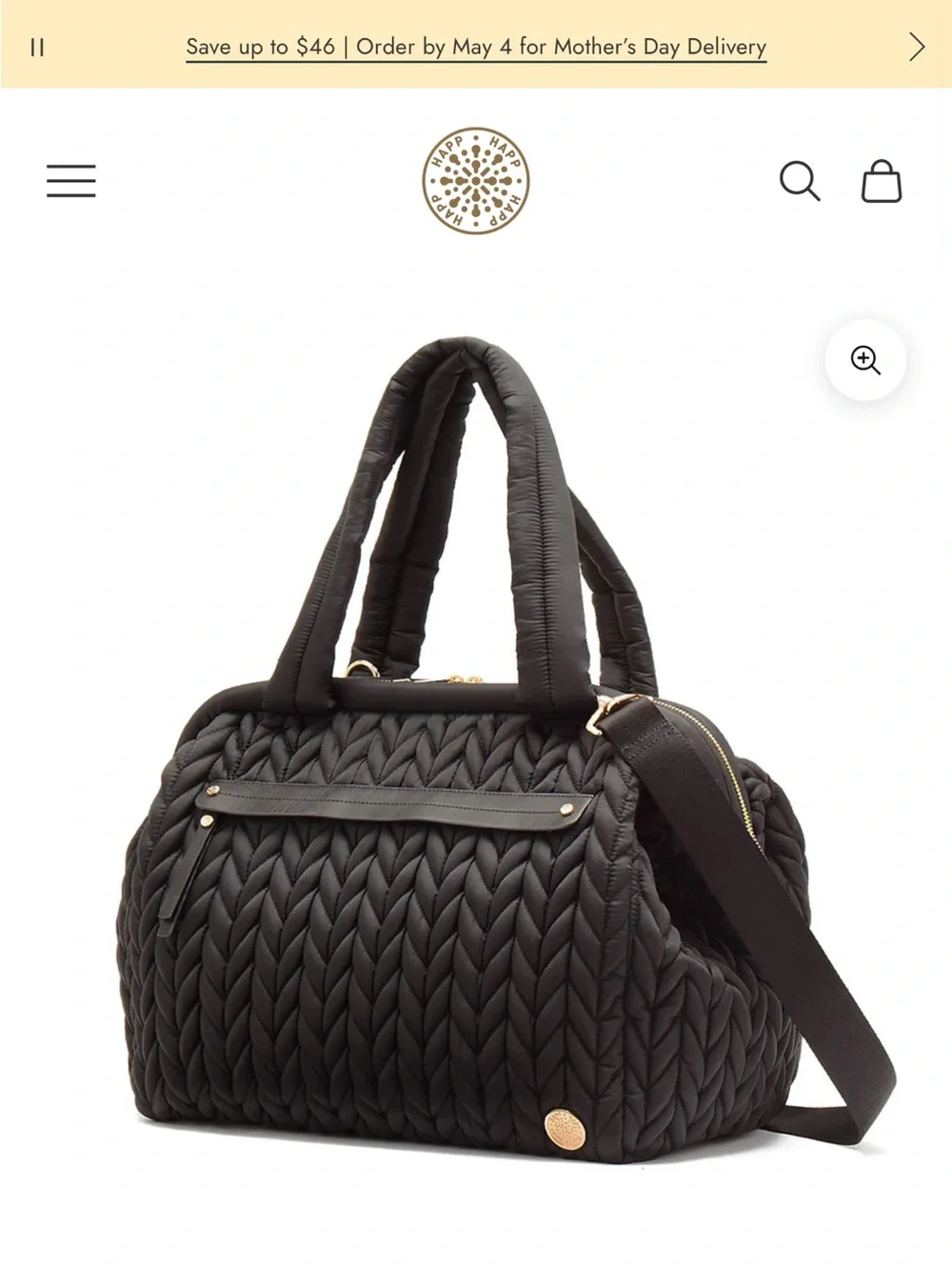 Happ Brand diaper bag