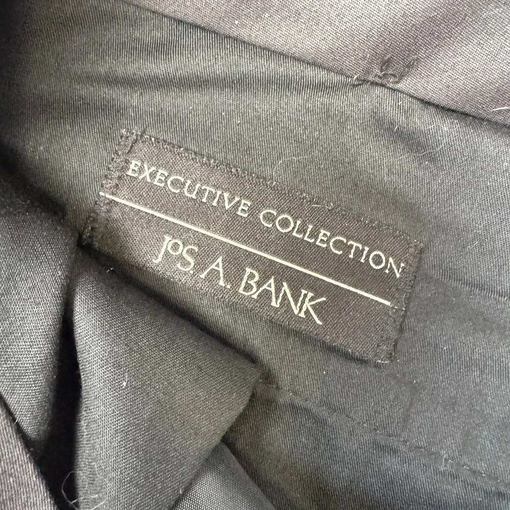 Jos A Bank Executive Collection 100% Wool Pleated Pants Grey Plaid 36R