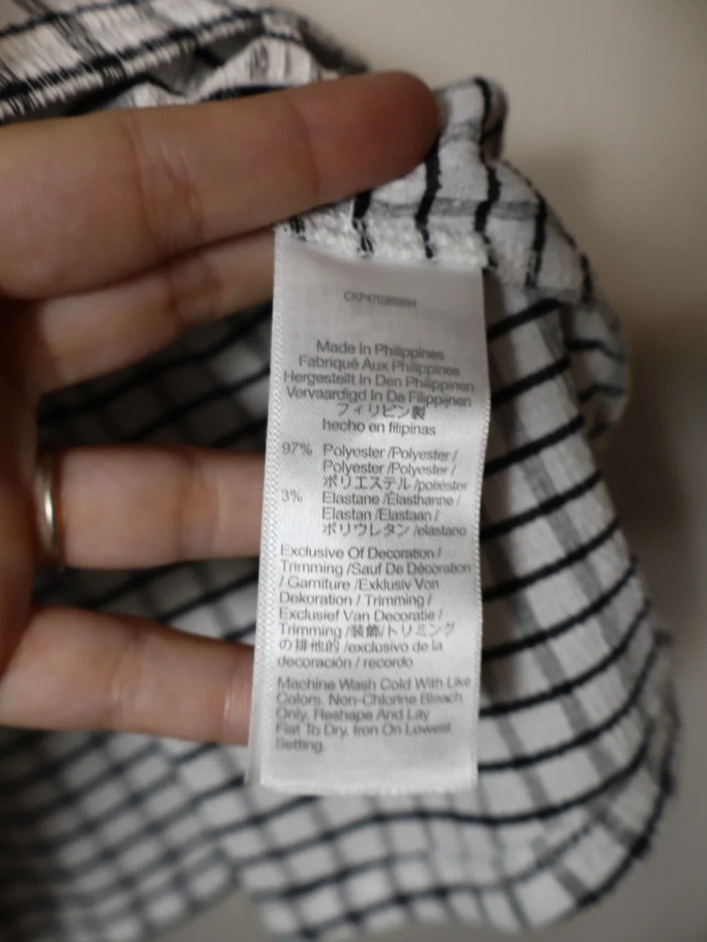 Madewell #NJ808 Omaha Black & White Gingham Puff Sleeve Bouse Medium