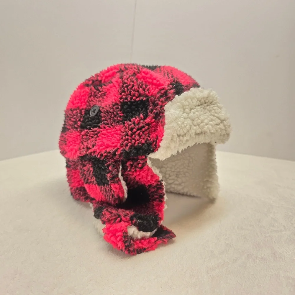 The‎ Children’s Place Buffalo Plaid Trapper Hat Sherpa 2T-3T