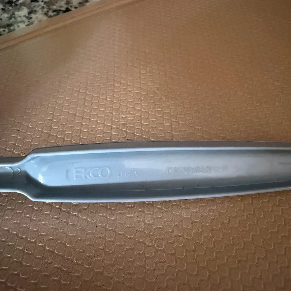 Vintage Light Blue EKCO Plastic Slotted Spatula‎ 11”