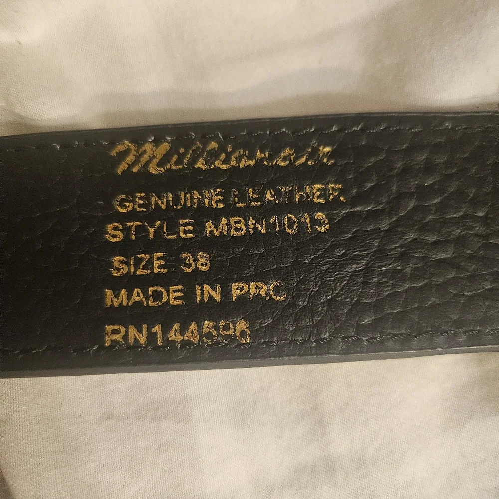 MILLIONAIRBRAND‎ M BUCKLE GENUINE LEATHER MULTI COLOR Iridescent Unisex