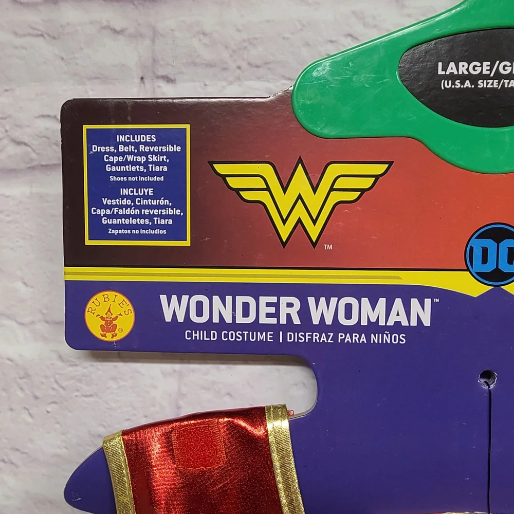 Rubie's Wonder Woman Costume for Kids - Red‎ and Blue