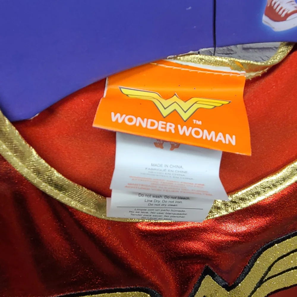 Rubie's Wonder Woman Costume for Kids - Red‎ and Blue