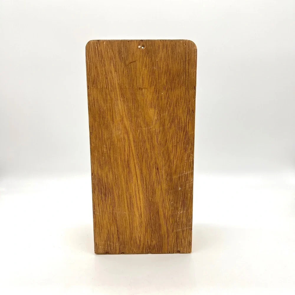 Vintage Country Bath Wooden Wall Mount Dispenser Holder Folk Art‎ Decor 11 inch