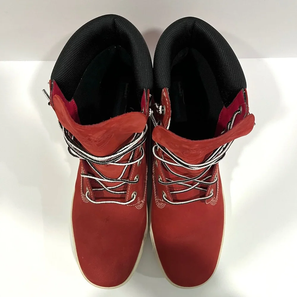Timberland Earthkeepers Men's Red Leather 6 Inch Boots Size 14W High Top