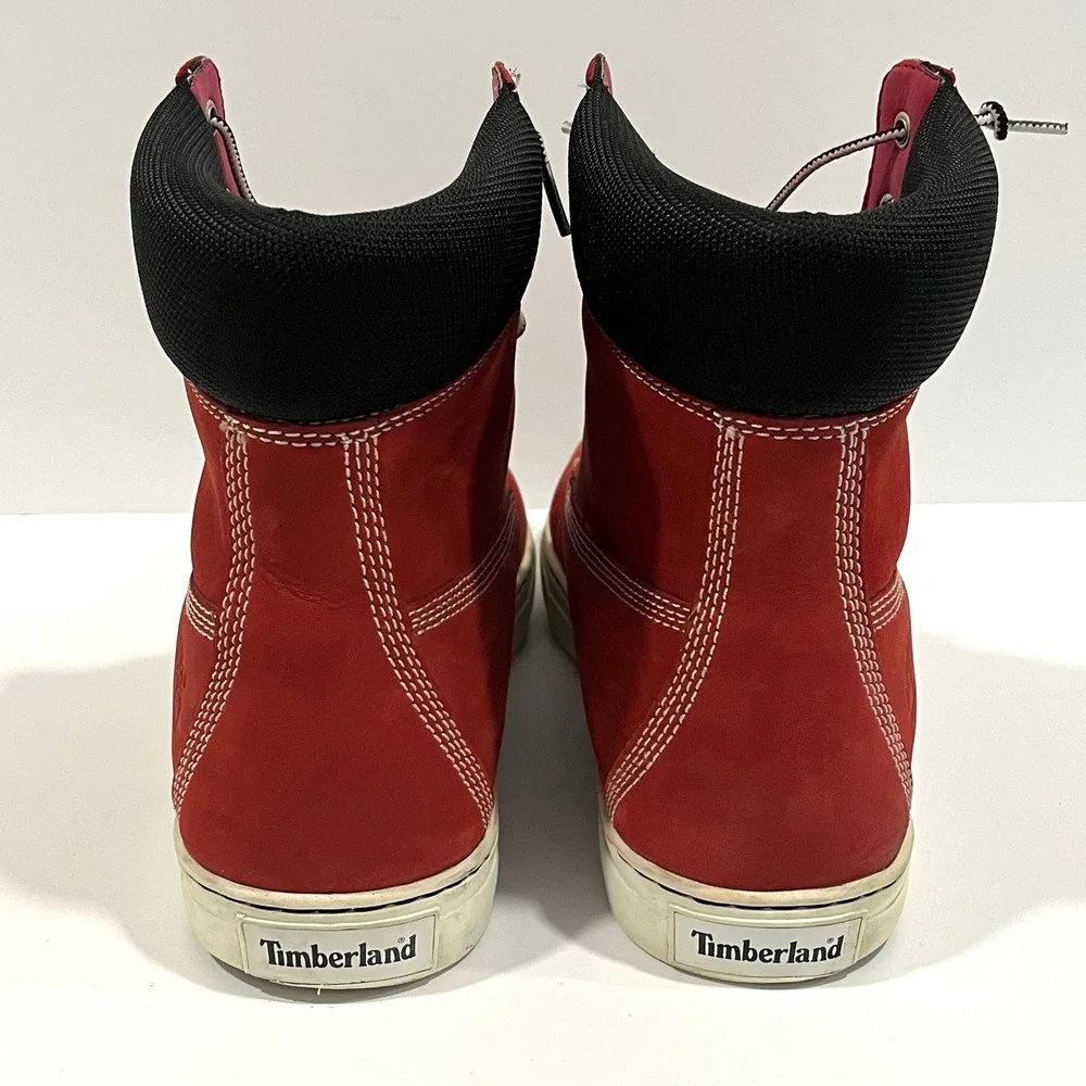 Timberland Earthkeepers Men's Red Leather 6 Inch Boots Size 14W High Top