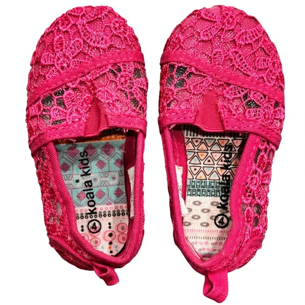 Baby / Toddler Shoes Set of 2 - Koala Kids Pink Lace Shoes & Glitter Flip‎ Flops