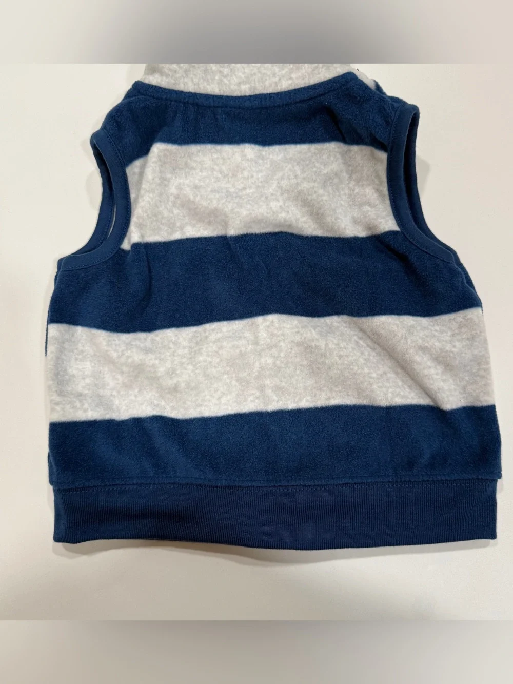 Carter’s fleece striped vest boys 9 to 12 months