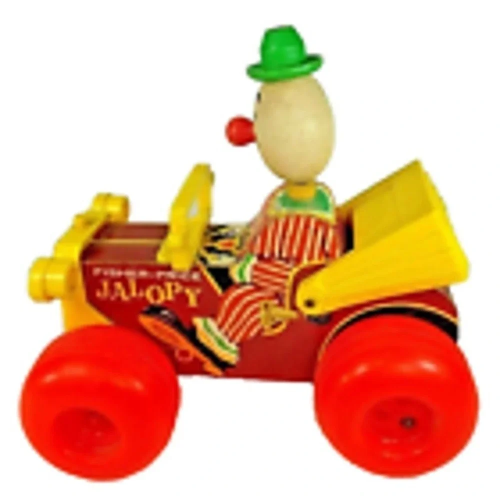 Fisher Price Jalopy Pull Toy #724 1965 Vintage