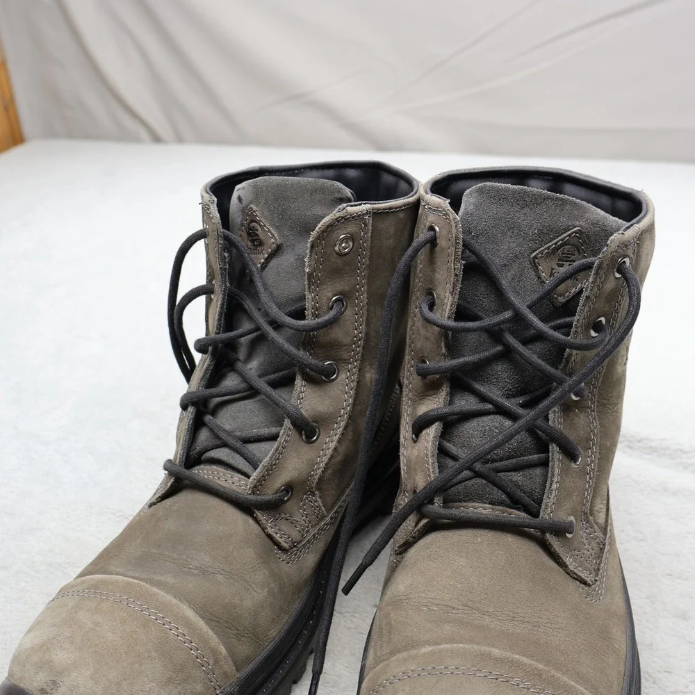 Kamik Mens 12 Work Boots Brown Griffon Insulated 3MLeather Rugged Outdoor Winter