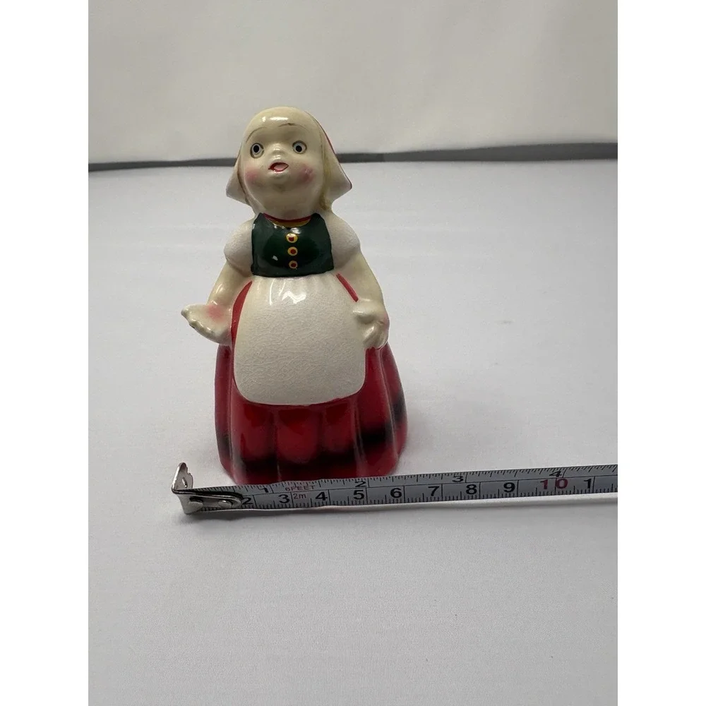Vintage 1950's Japan Ceramic Dutch Girl Salt Shaker Novelty Traditional Dress