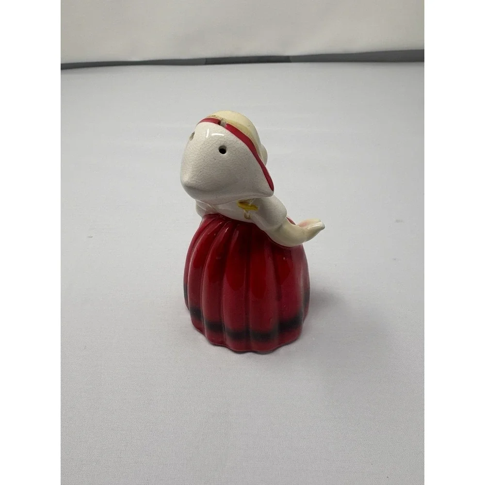 Vintage 1950's Japan Ceramic Dutch Girl Salt Shaker Novelty Traditional Dress