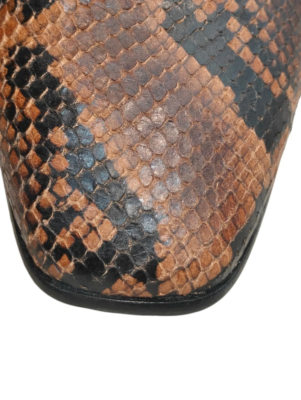 RAG & BONE NWOT Aslen Snake Embossed Boots in Golden Brown Size 38/8