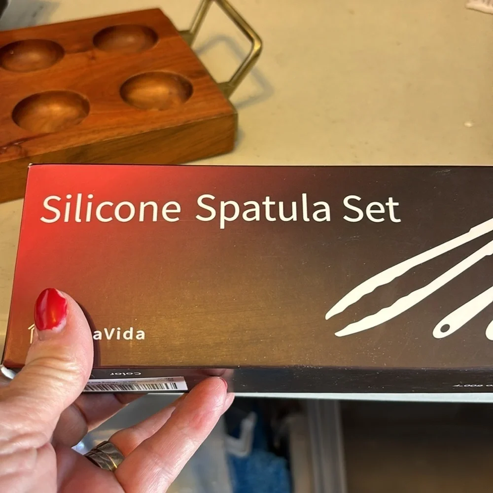 CasaVida Silicone Spatula Set 1piece Seamless Kitchen Bakeware Baking Mixing 8pc